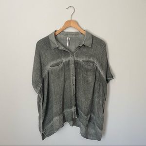 Free People | Flowy Button Up Shirt